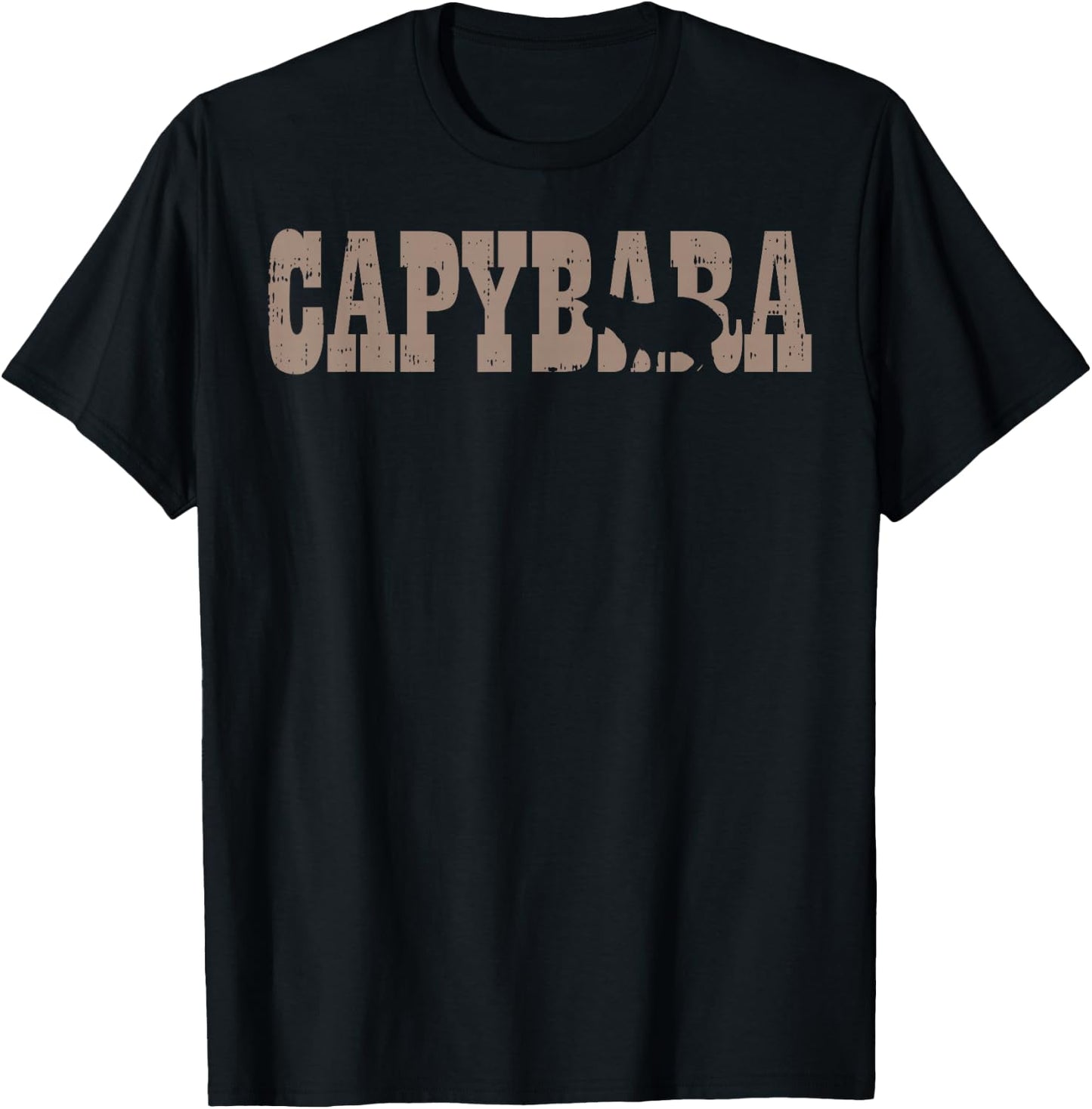 Capybara Capy South American Rodent Men Women Kids Youth T-Shirt - T-Shirt | Black