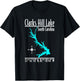 Modern Clarks Hill Lake - South Carolina T-Shirt - T-Shirt | Black