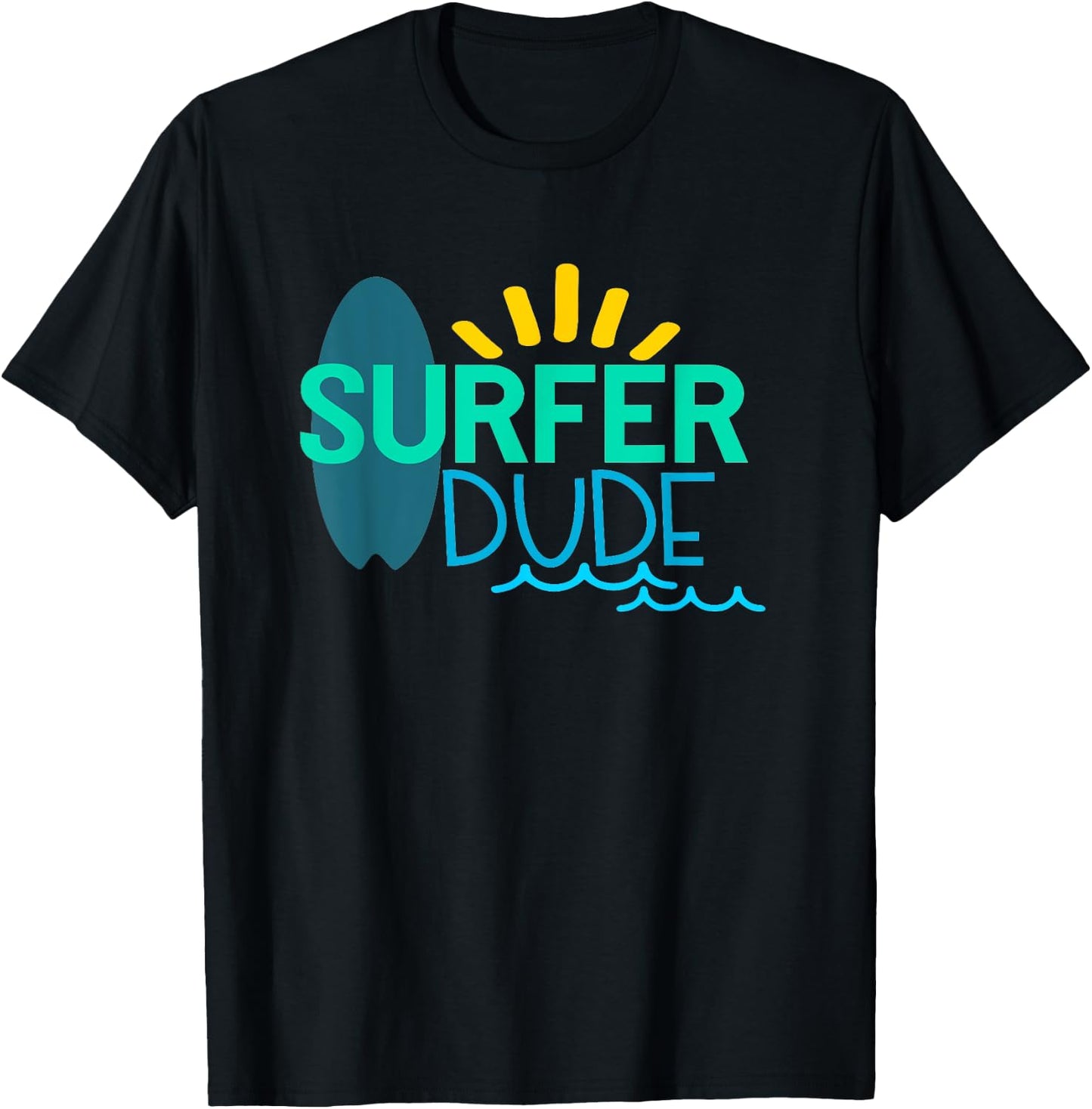 Surfer Dude T-Shirt - T-Shirt | Black