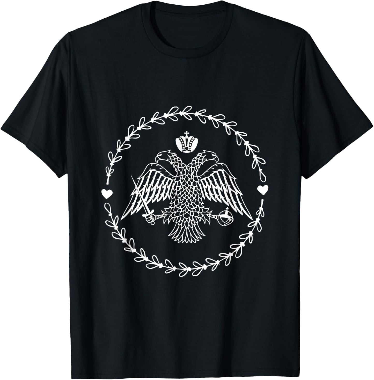 Byzantine Eagle - Eastern Orthodox Christian Faith Icon Ring T-Shirt - T-Shirt | Black