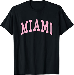 Miami - Throwback Design - Classic T-Shirt - T-Shirt | Black