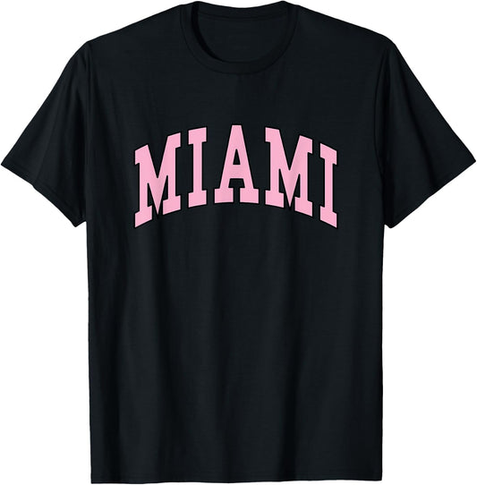 Miami - Throwback Design - Classic T-Shirt - T-Shirt | Black