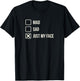 RBF Resting Face Deadpan Expression Joke Mad Sad Checkbox T-Shirt - T-Shirt | Black