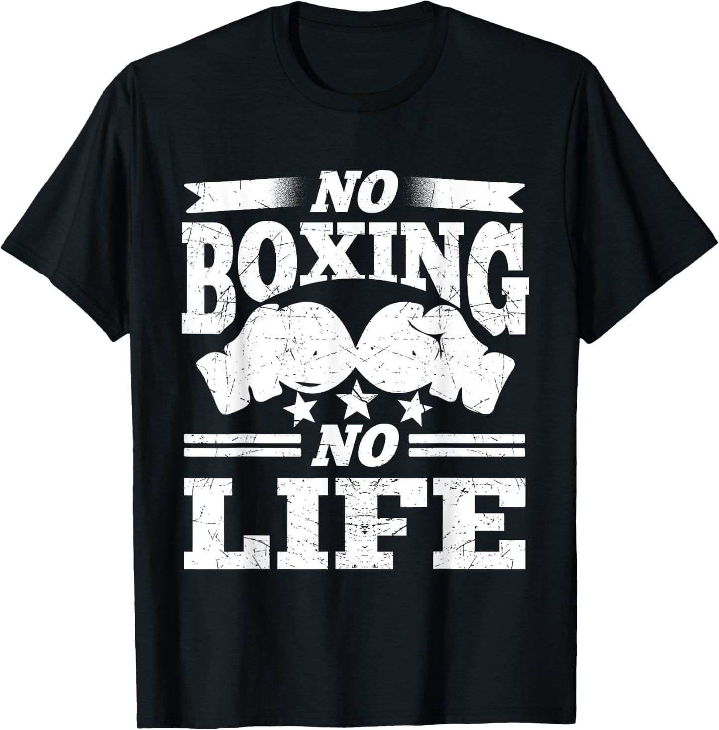 No Boxing No Life Boxing Gloves Boxing Gloves T-Shirt - T-Shirt | Black