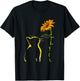 We are Not Going Back Cat Sunflower Design T-Shirt - T-Shirt | Black