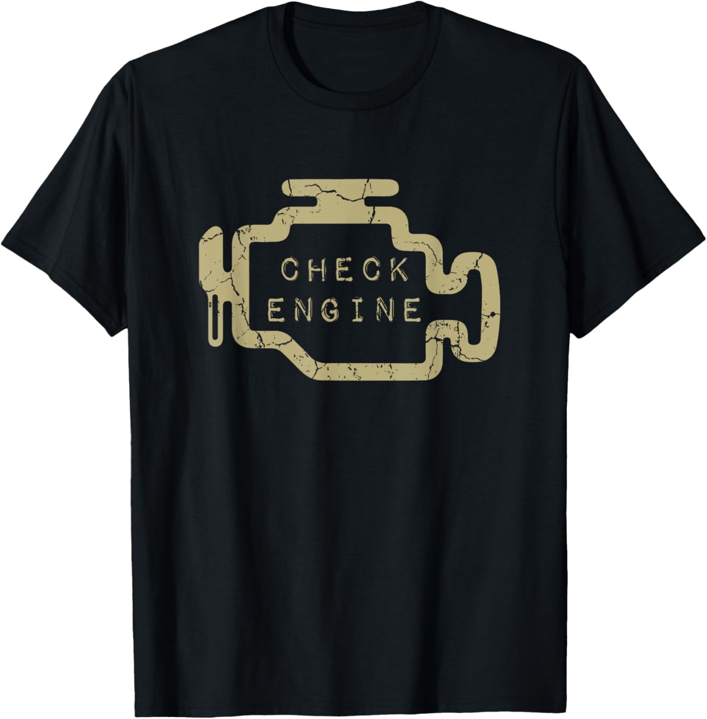 Check Engine Light T-Shirt - T-Shirt | Black