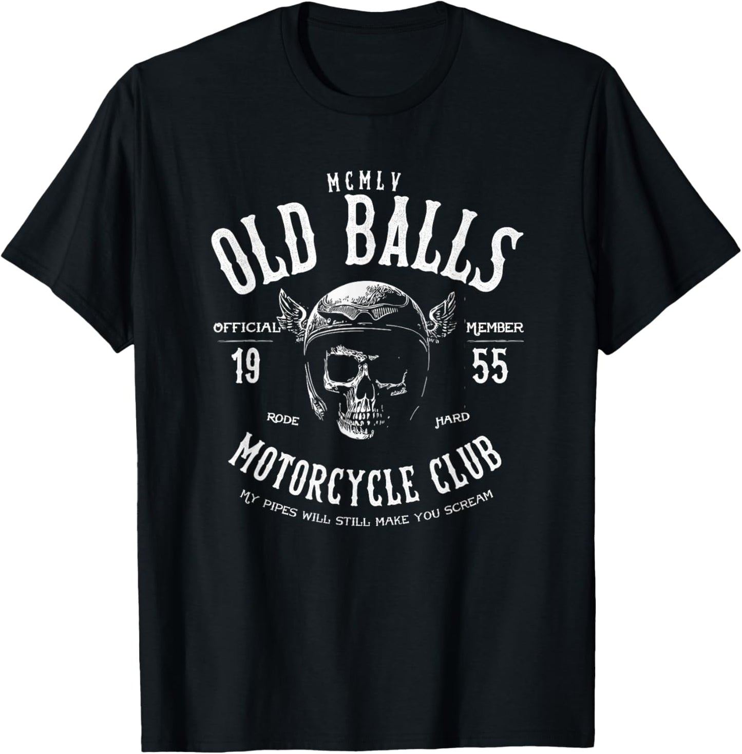 Vintage Motorcycle Birthday for 1955 Men's 70th Birthday T-Shirt - T-Shirt | Black