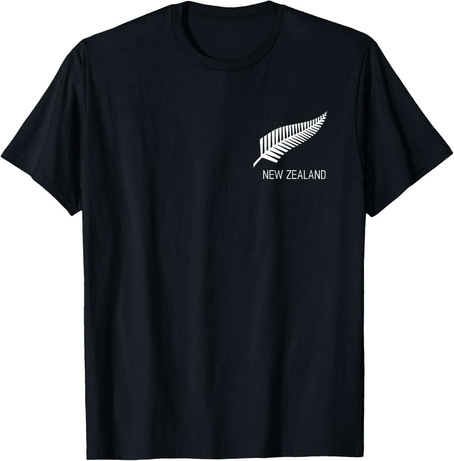 Black New Zealand Fern Shirt Black Proud Kiwi NZ Rugby T-Shirt - T-Shirt | Black