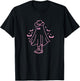 Cute Retro Pink Cowboy Ghost T-Shirt - T-Shirt | Black