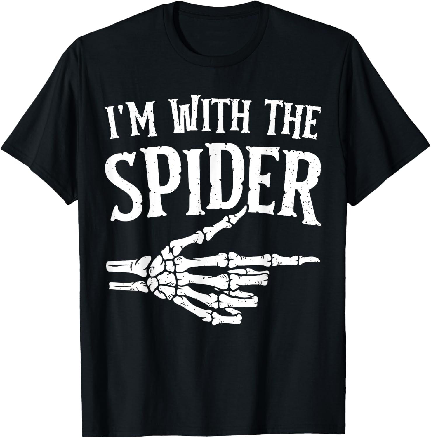 I'm with the Spider Funny Halloween Costume T-Shirt - T-Shirt | Black