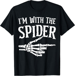 I'm with the Spider Funny Halloween Costume T-Shirt - T-Shirt | Black