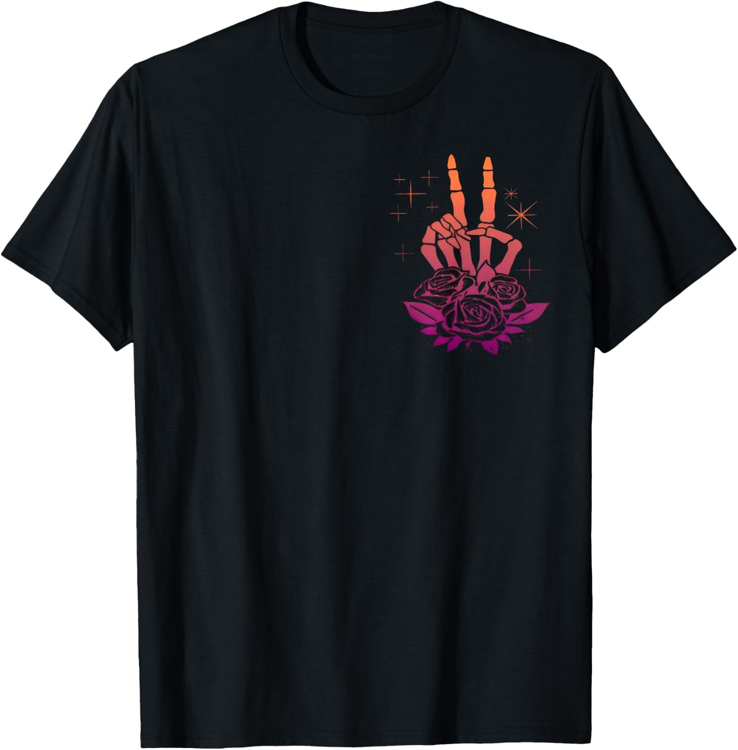 (2sided Front+Back) Have The Day You Deserve Skeleton T-Shirt - T-Shirt | Black