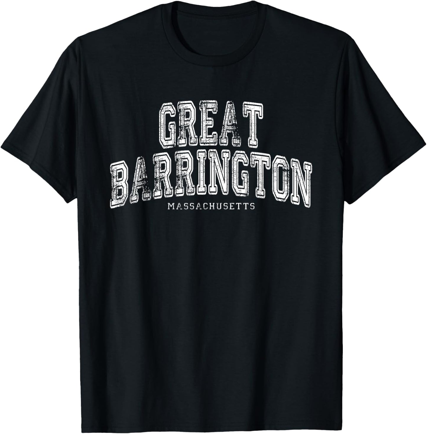 Great Barrington Massachusetts Vintage Retro US City State T-Shirt - T-Shirt | Black