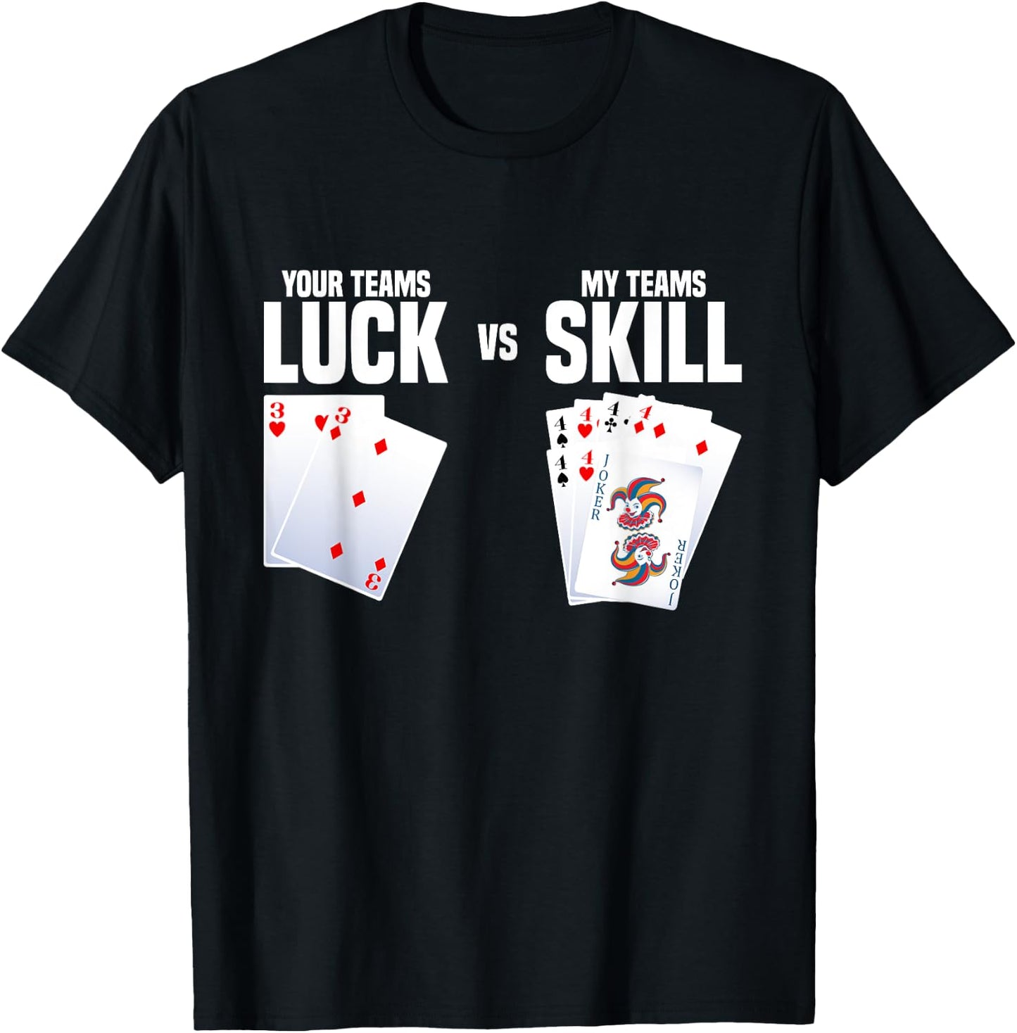 Hand and Foot Cards with Point Values Card Set Hand Foot T-Shirt - T-Shirt | Black