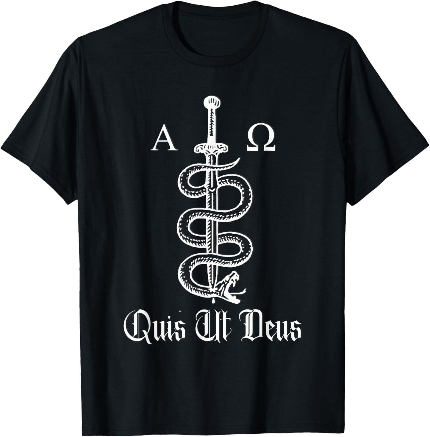 Saint Michael The Archangel Traditional Latin Catholic T-Shirt - T-Shirt | Black