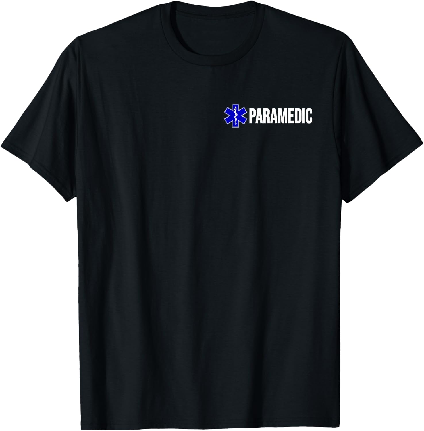 Paramedic Uniform Costume Star of Life Emt Ems Ambulance T-Shirt - T-Shirt | Black