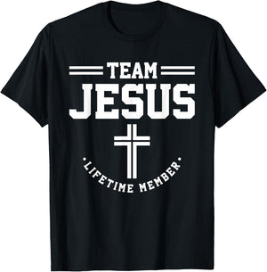 Christian - Team Jesus 03 Faith Hope Love T-Shirt - T-Shirt | Black