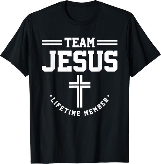 Christian - Team Jesus 03 Faith Hope Love T-Shirt - T-Shirt | Black