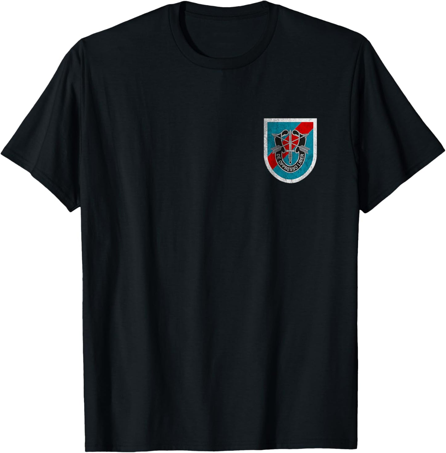 20th Special Forces Group SFG Logo Military Veteran Papa T-Shirt - T-Shirt | Black