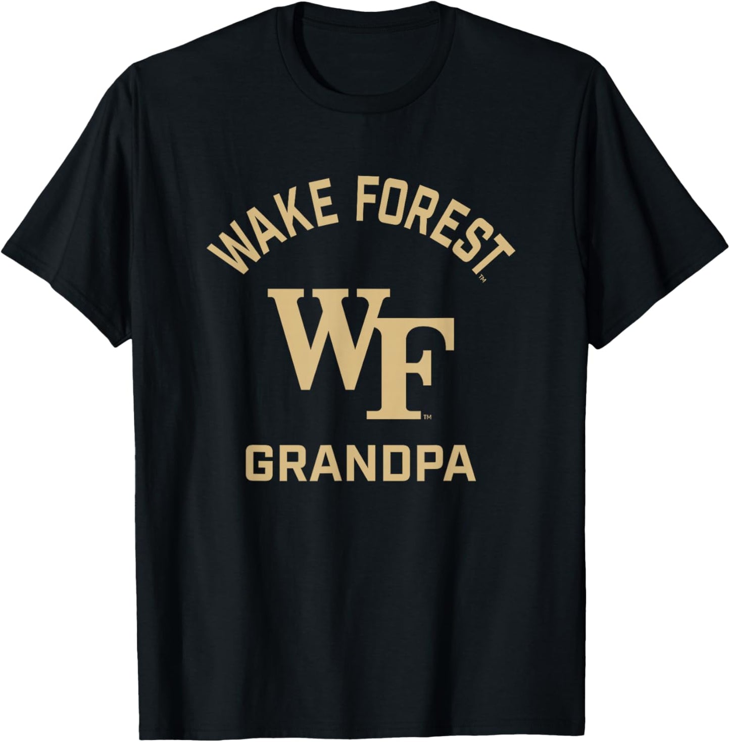 Wake Forest Demon Deacons Arched Grandpa T-Shirt - T-Shirt | Black