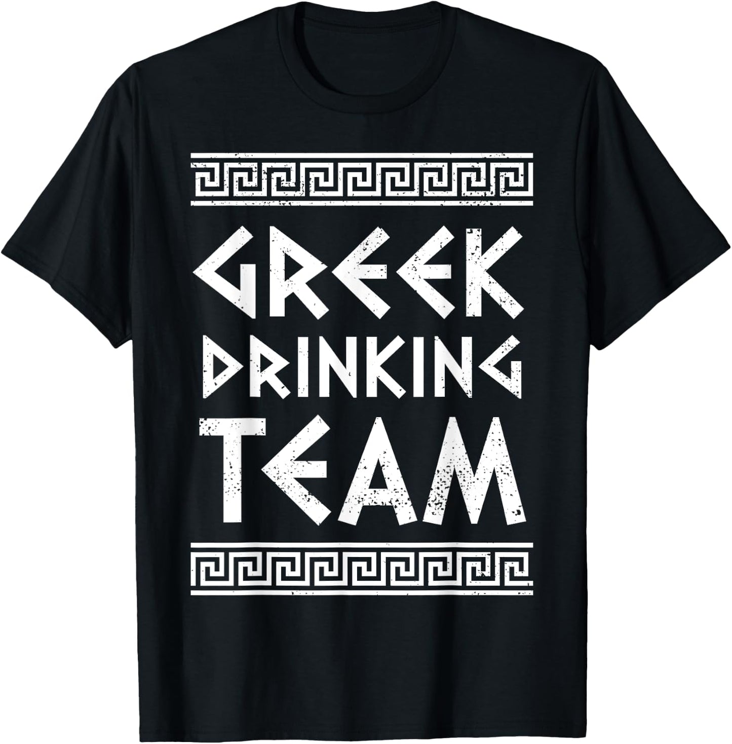 Greek Drinking Team Opa Ancient Greek Beer Party Greece T-Shirt - T-Shirt | Black