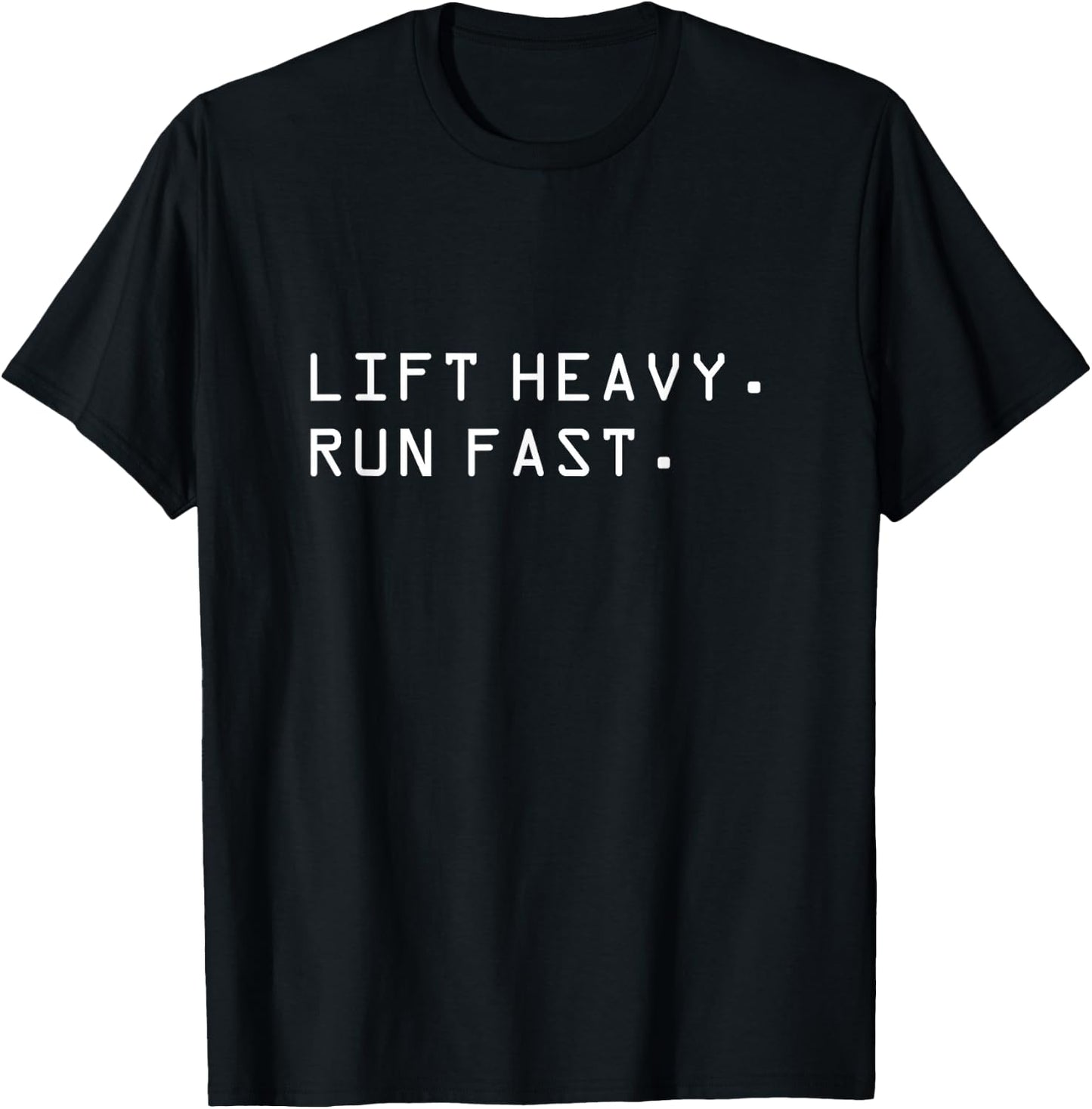 Lift Heavy Run Fast T-Shirt - T-Shirt | Black