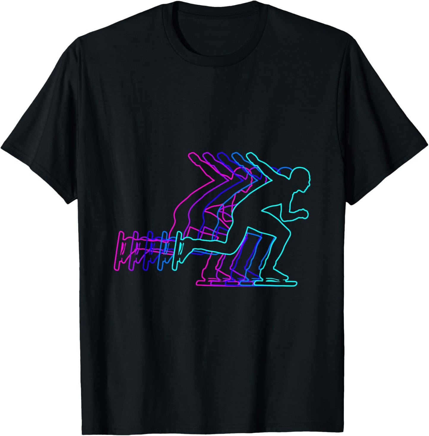 Speed Skating Speed Skater Gift Clothes For Boys Youth Men K T-Shirt - T-Shirt | Black
