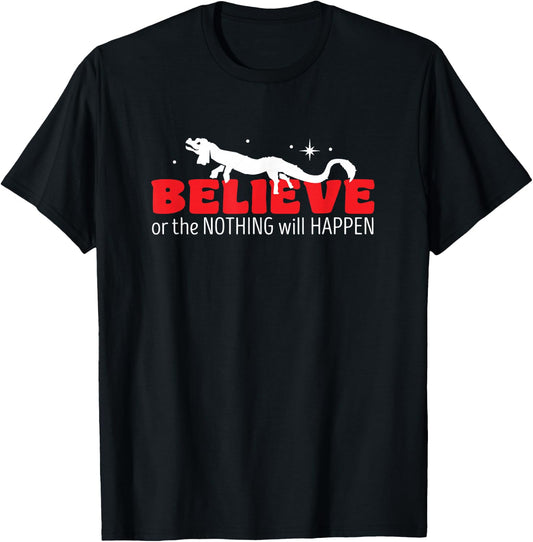 Luck Dragon Falkor Believe in The Nothing T-Shirt - T-Shirt | Black