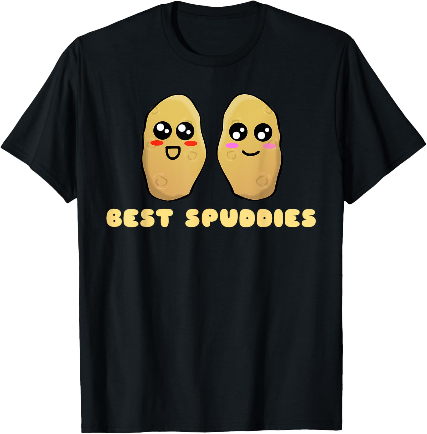 Best Spuddies - Cute Potato Pun T-Shirt - T-Shirt | Black