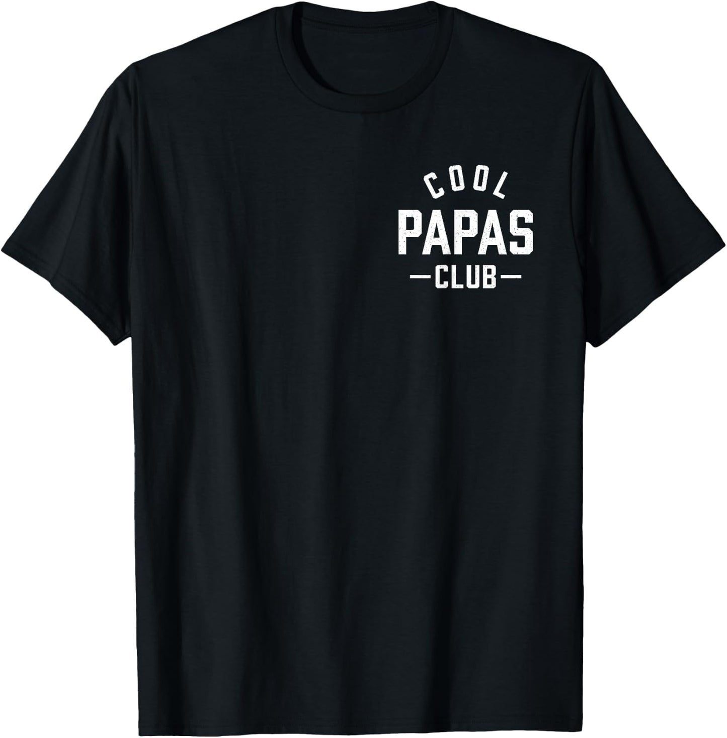 Pocket Cool Papas Club Best Papa Ever Retro Father's Day T-Shirt - T-Shirt | Black