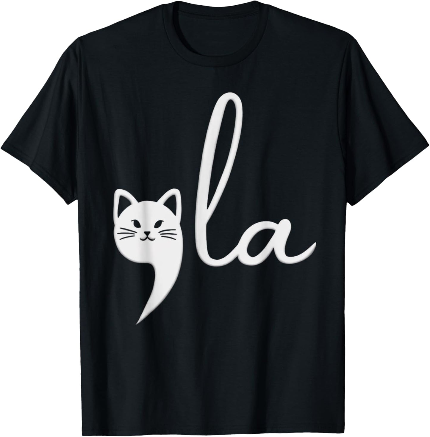 Cute Cat Comma-La Kamala Harris President 2024 Women Girls Kids T-Shirt - T-Shirt | Black