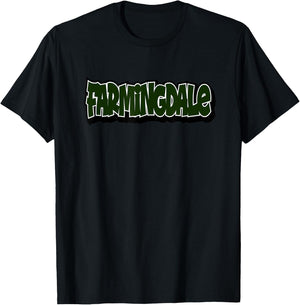 Farmingdale Retro Vintage Style T-Shirt - T-Shirt | Black