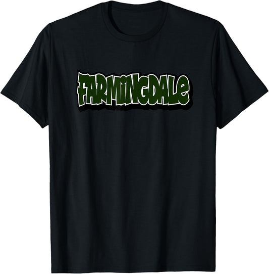 Farmingdale Retro Vintage Style T-Shirt - T-Shirt | Black