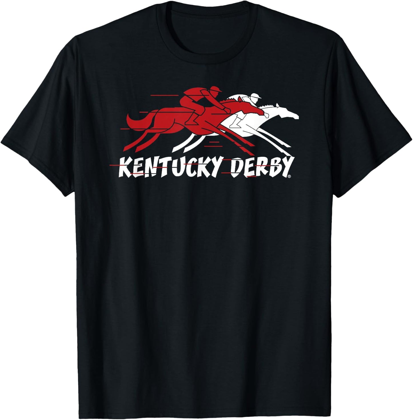 Kentucky Derby Horse Race Logo Officially Licensed T-Shirt - T-Shirt | Black