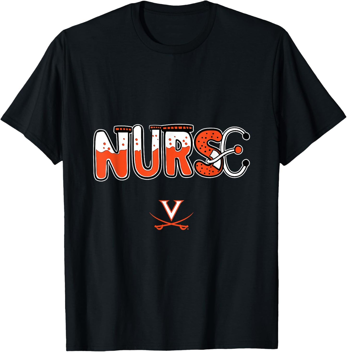 Virginia Cavaliers Nurse Things Team T-Shirt - T-Shirt | Black