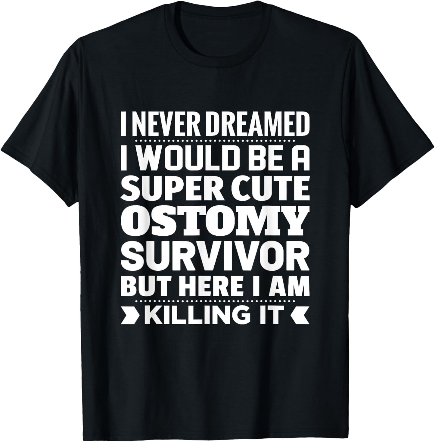 Ostomy Survivor Awareness T-Shirt - T-Shirt | Black