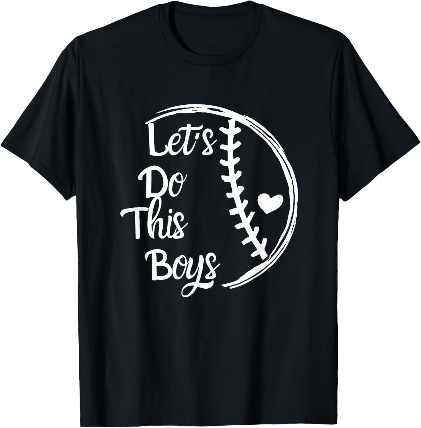 Baseball Mom Shirt Baseball Gift Let's Do This Boys T-Shirt - T-Shirt | Black