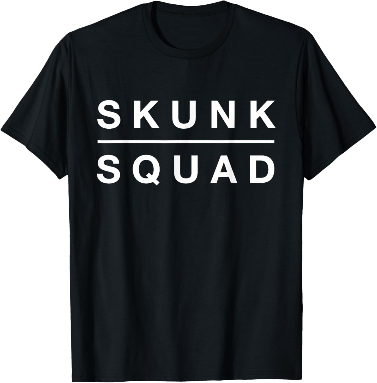 Funny Skunk Squad T-Shirt - T-Shirt | Black