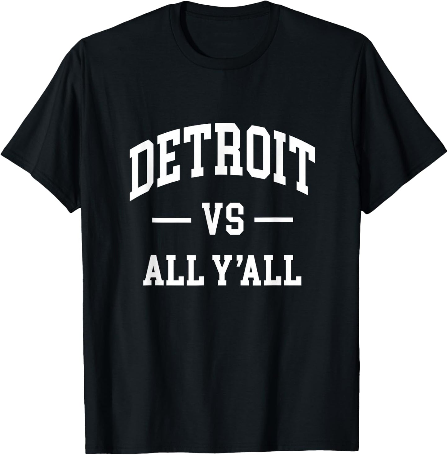 Graphic Apparel Co. DETROIT - Throwback Design - Classic , Small, Blue T-Shirt - T-Shirt | Black
