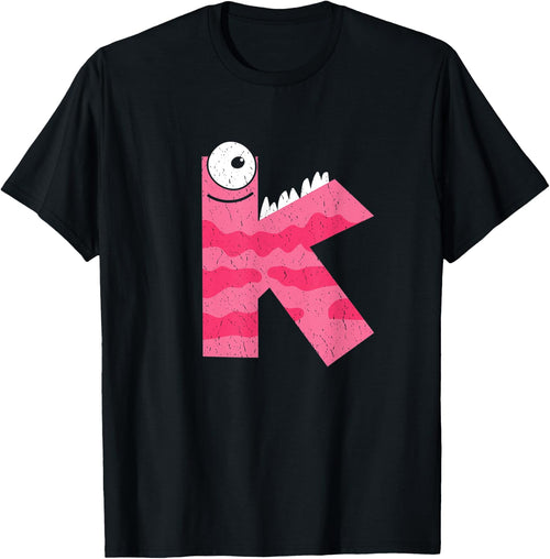 K Shirts , Women & Kids - Alphabet Letter K Halloween