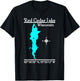 Red Cedar Lake, Wisconsin T-Shirt - T-Shirt | Black