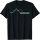 Red River Gorge Kentucky Retro Mountain T-Shirt - T-Shirt | Black