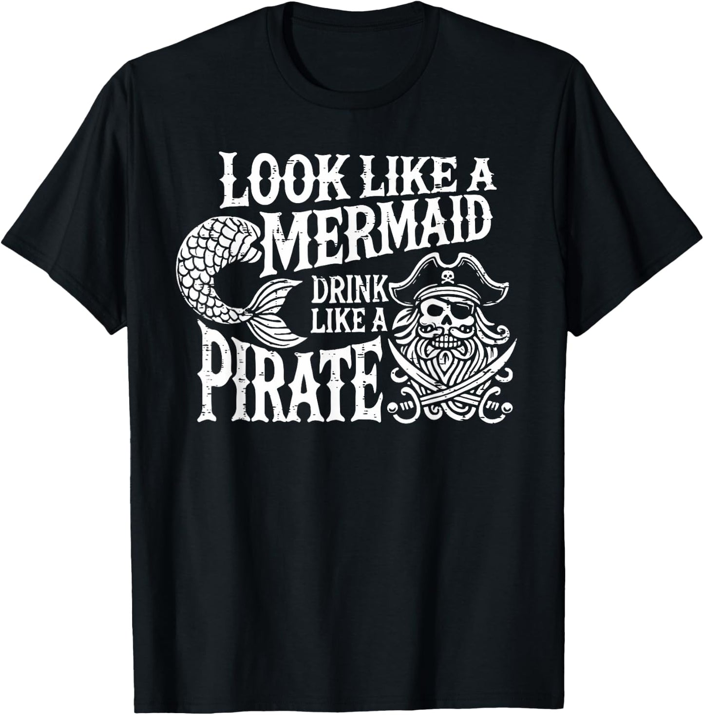 Funny Pirate Girl Costume T-Shirt - T-Shirt | Black