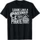 Funny Pirate Girl Costume T-Shirt - T-Shirt | Black