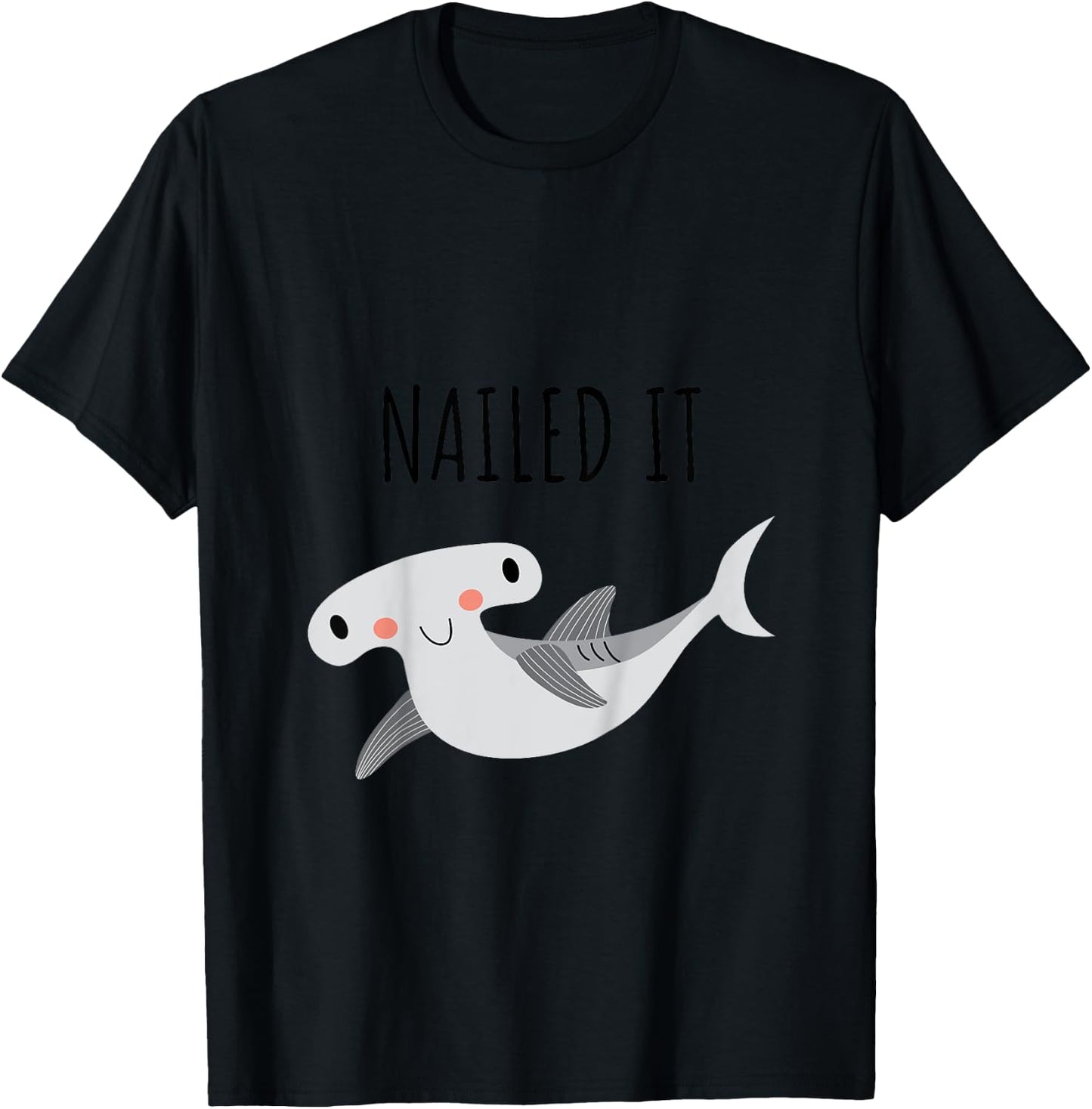 Nailed It Funny Hammerhead Shark Kids T-Shirt - T-Shirt | Black