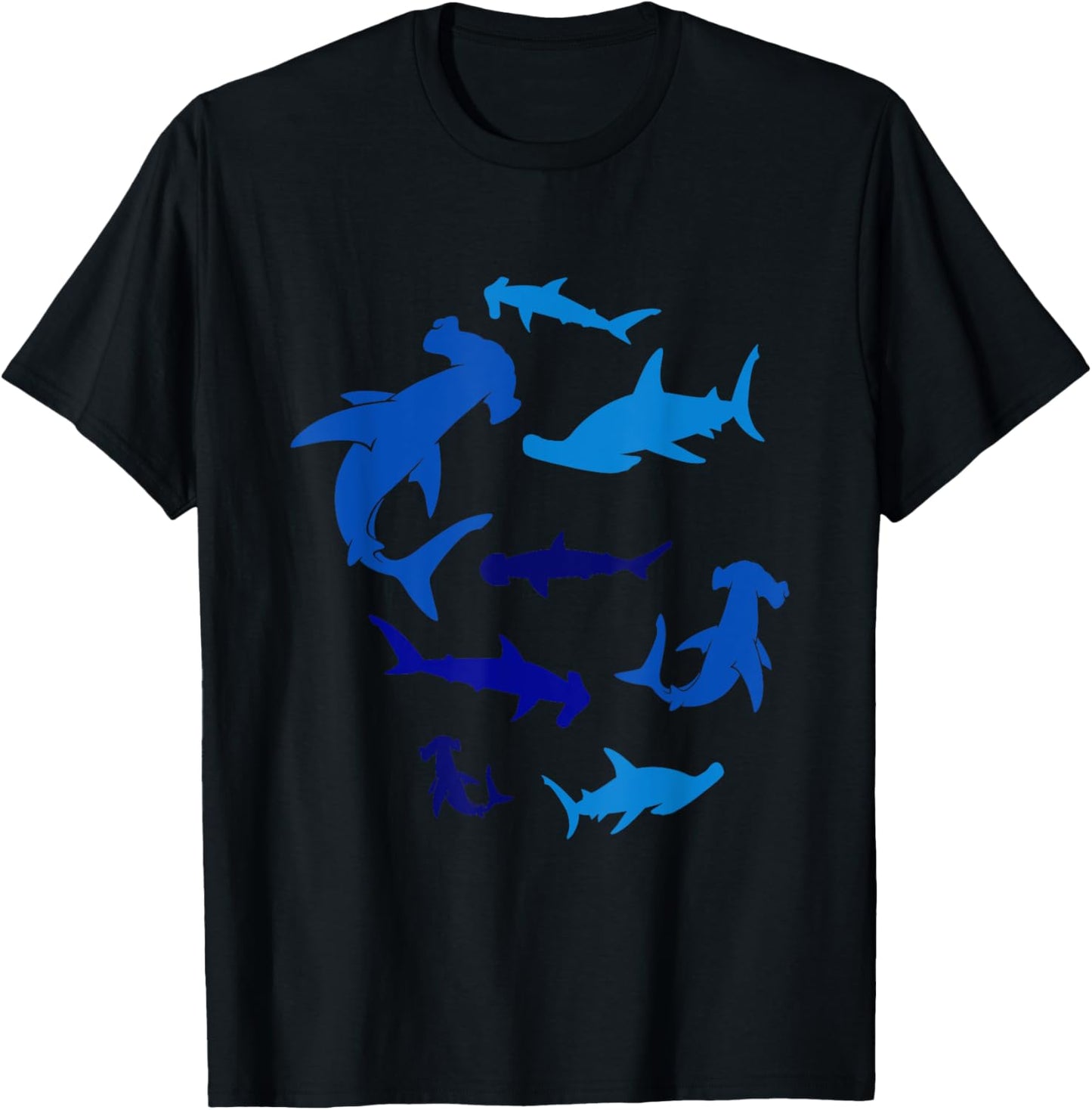 Shark Swimming In The Ocean Water T-Shirt - T-Shirt | Black