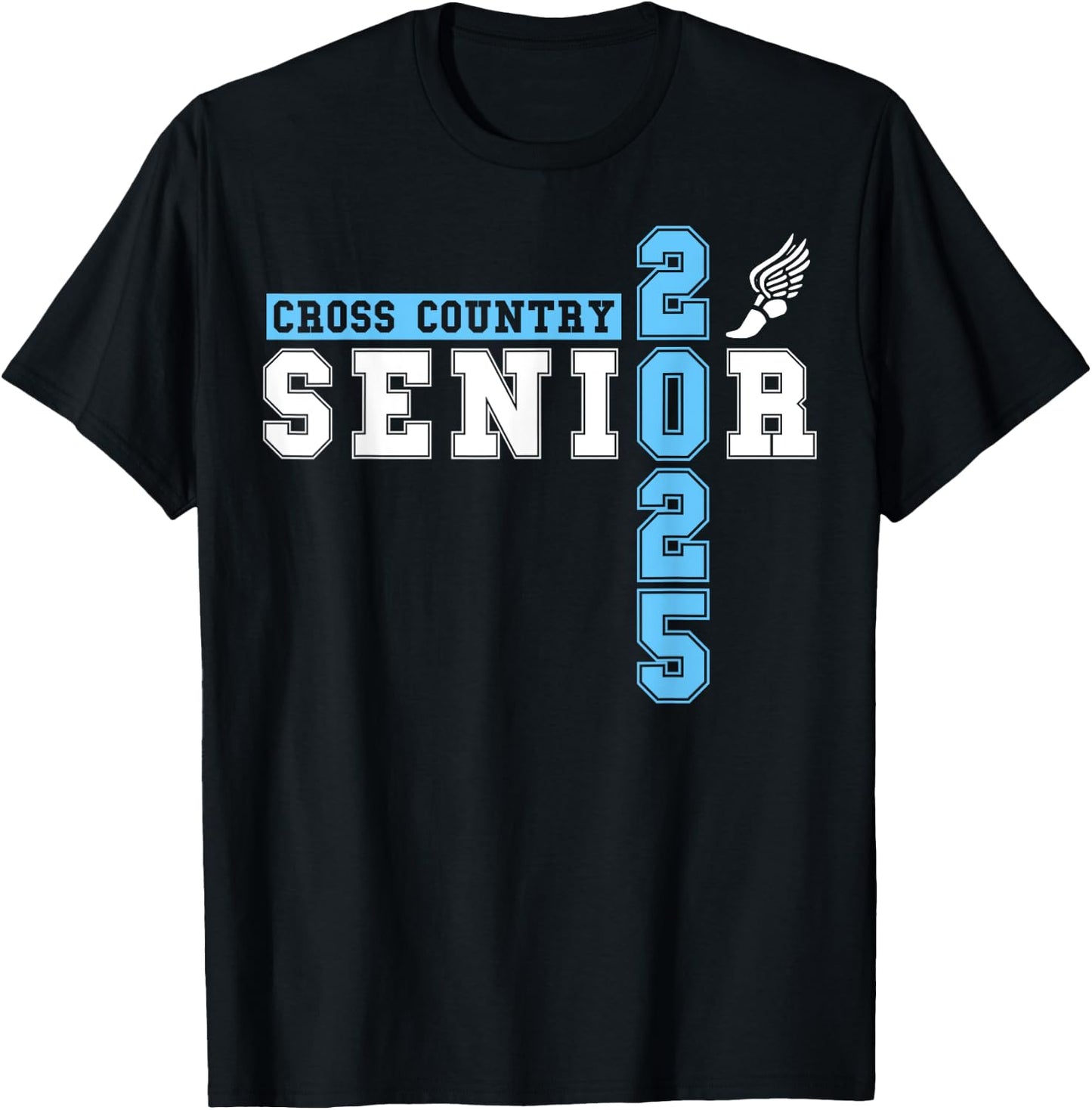 Cross Country Senior Night Senior 2025 Graduation Party 26 T-Shirt - T-Shirt | Black