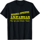 Eureka Springs Arkansas Up and Down Town Souvenir T-Shirt - T-Shirt | Black