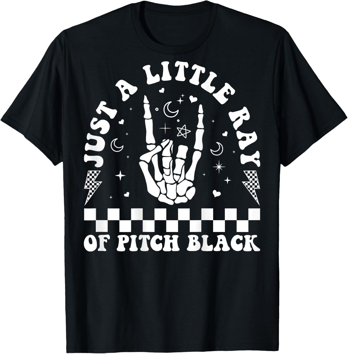 Just A Little Ray Of Pitch Black Witch Halloween ON BACK T-Shirt - T-Shirt | Black