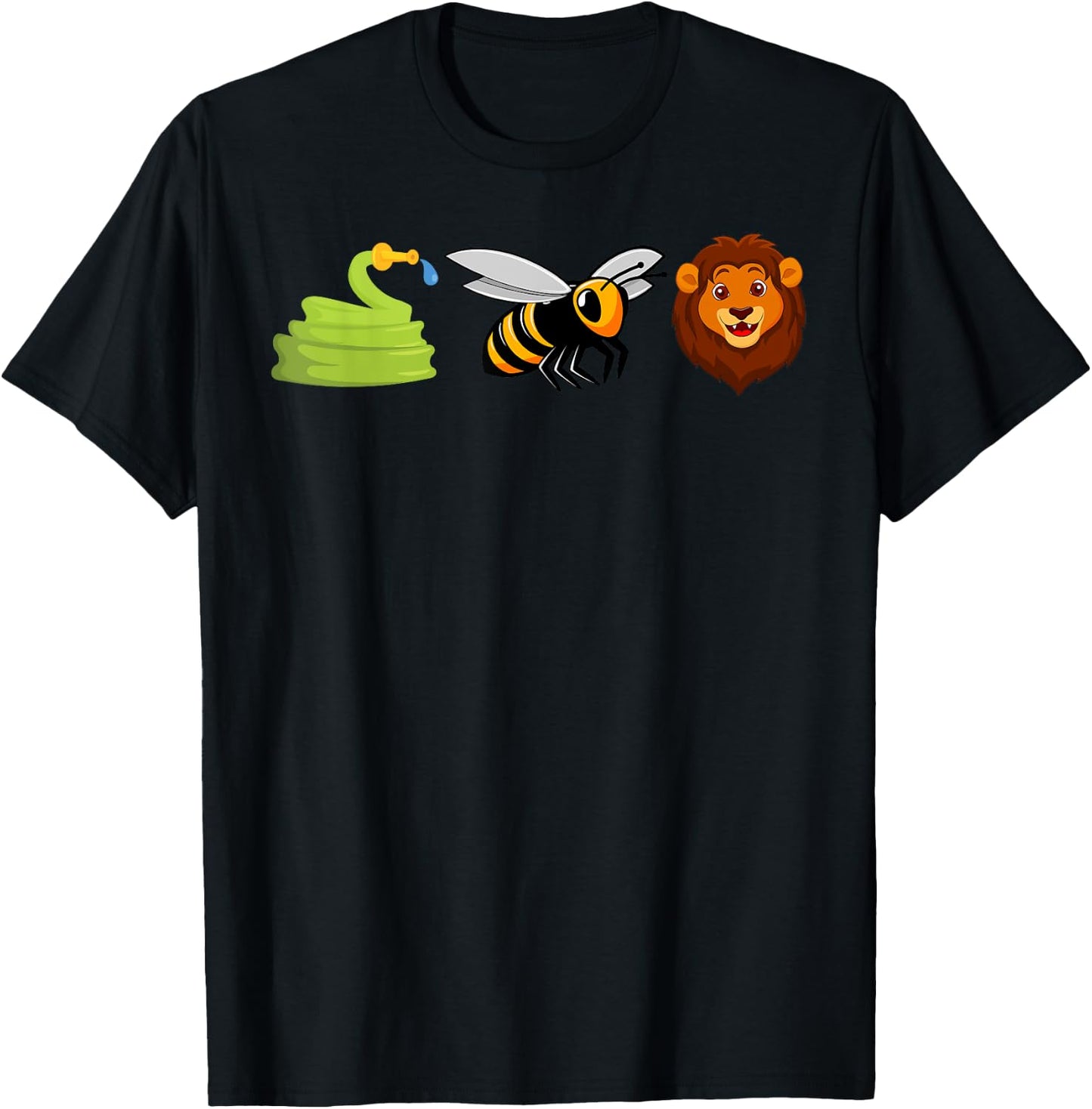 Hose Bee Lion Icons Funny Hoes Be Lying Pun Intended T-Shirt - T-Shirt | Black